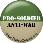 pro-soldier, anti-war button