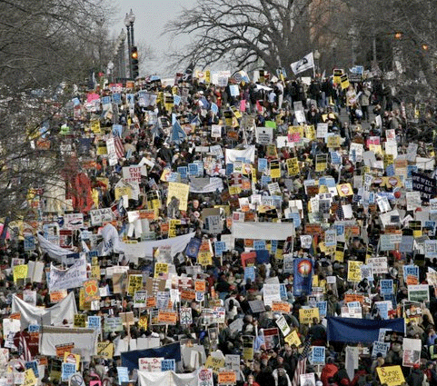 January 27, 2007 anti-war demonstration in washington, d.c.